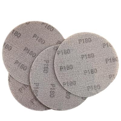 China Disk Hook Loop Staubfrei Aluminiumoxid P40-P800 Grit Mesh Sanding Disc zum Polieren 6/9 Zoll Bildschirm zu verkaufen