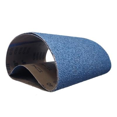 Chine Support personnalisé OEM ceinture abrasive en tissu doux pour le polissage du bois en acier inoxydable à vendre