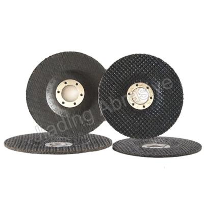 China Flap Disc Fiberglass Backing Plate 90mm 6 1 Layers Ring 2metal Rings With Black Paper for sale