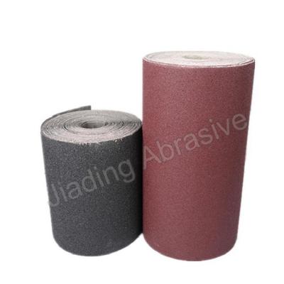 China Red Aluminum Oxide Abrasive Sand Paper Jumbo Sandpaper Emery Cloth Roll for Polishing for sale