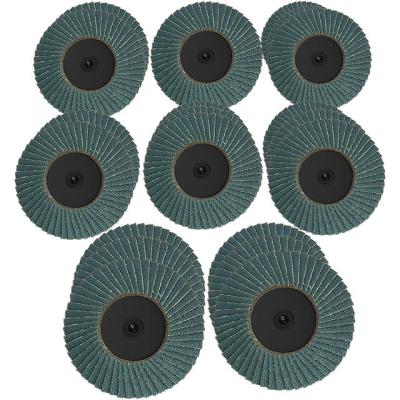 China Red R-Type Quick Change Zirconia Flap Disc Grinding Wheel for Cleaning Finishing Deburring for sale