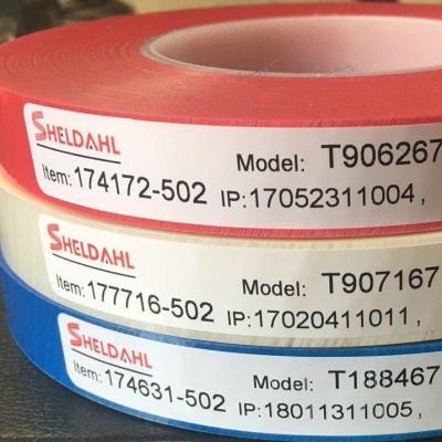 China 75° Uncoated Splicing Joint Tape for Customized Size Yellow Red Blue Abrasive Belt for sale