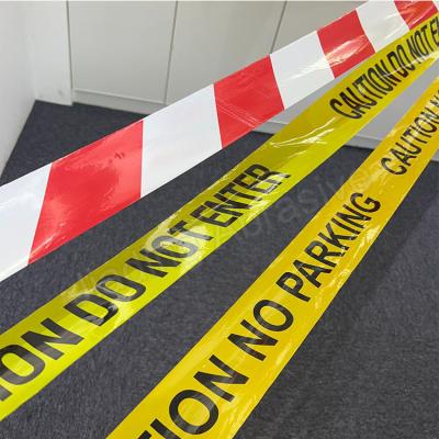 China 25mm Width PE Film Tape for Caution and Safety in Underground Warning for sale