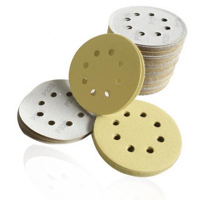 China Customized Support OBM 6 Inch Aluminum Oxide Sanding Disc for Automotive Backed by Paper for sale