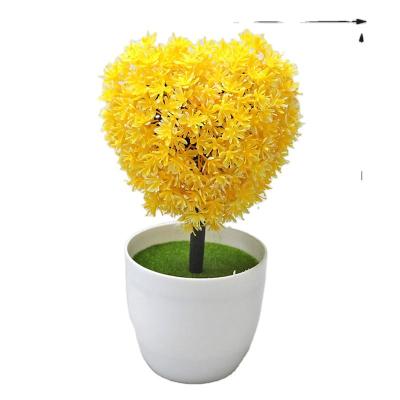 China Simulation plastic plant potted ornaments small indoor and outdoor artificial flowers home decorations and small bonsai flower life for sale