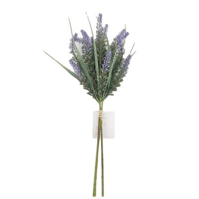 China Real Lavender Minimalist Wholesale Cheap Bunch Look Like Purple Lavender Flowers Artificial Flowers For Fall Home Decoration for sale