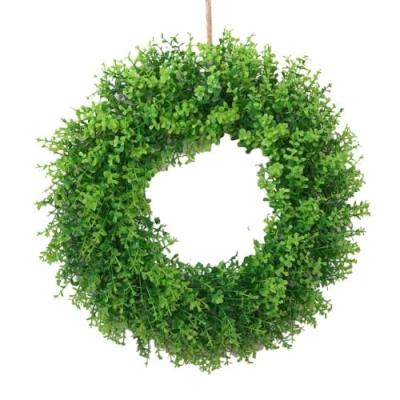 China The Hanging Garland Threshold Home Door Party Decoration Artificial Plastic Leaf Braid Garland Home Wall Decoration for sale