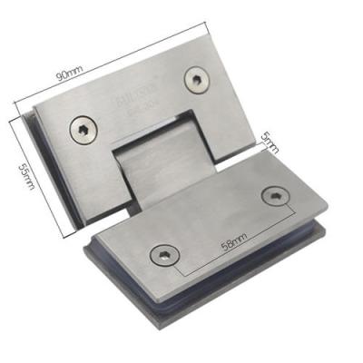 China Long Life Stainless Steel 135 Degree Bathroom Bracket Shower Glass Door Hinge for sale