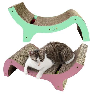 China Sustainable Wholesale Cat Cardboard Products Brown Cardboard Corrugated Paper Cat Scratcher for sale