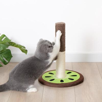 China Sustainable New 2023 cat scratch post fruits shape cat trees factory scratch for cats manufacturer for sale