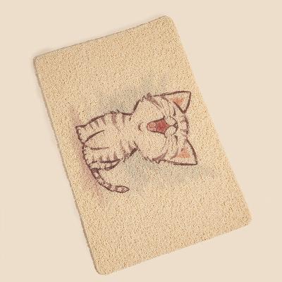 China Waterproof PVC cat litter mat large cat litter trapper mats for sale