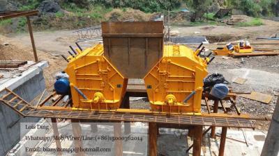 China A rocha hidráulica dobro do triturador de impacto 600-800TPH/Andesit granula a pedra para a via expressa alta à venda