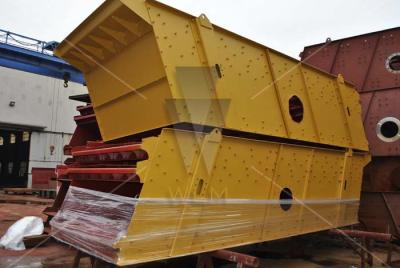 China 11 kw chemical gravel industries Separated Stone Vibrating Screen for Mining Crushing for sale