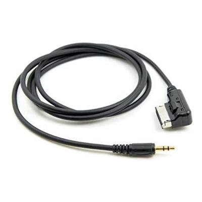 China MP3/MP4 AUX interface cable. Music Audio Player 0.5m Jacket Gold Adapter for sale