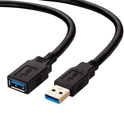 China Cell Phone Types High Quality USB 3.0 Extension Super Speed ​​USB 3.0 Type A Male To Female Extension Cable Cell Phone Types PVC Black Pigtail for sale