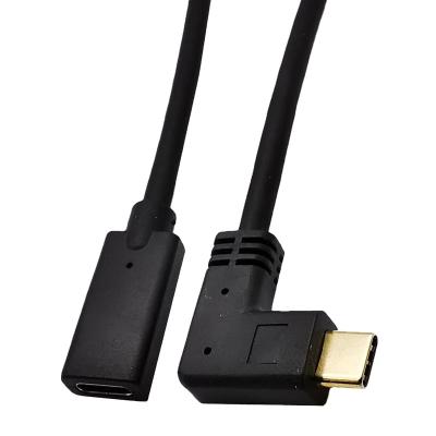 China Mobile Phone Tablet MP3 GPS Gold Plated Cable USB Type-C Male To Male USB C Extra Attach Type C Angle Cable USB 3.1 Charging And fast data synchronization compatible for sale