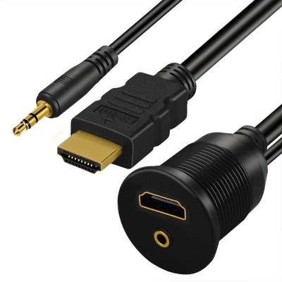 China AUX audio visual extension cable. Car New Arrival Dash Mount HD&3.5mm for sale