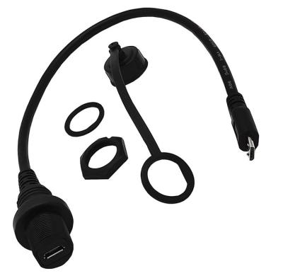 China Free Sample Car 5 Pin Male USB Micro to AUX Extension Cable. flush panel mount USB female with PCB for sale