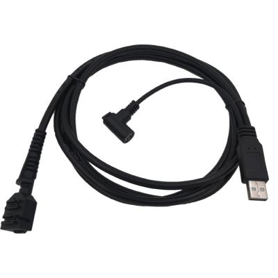 China Telecom Dual 14Pin IDC to USB 2AM + Charging 5.5 x 2.1mm DC Jack Plug Power Cable for Verifone Vx805 Vx820 for sale