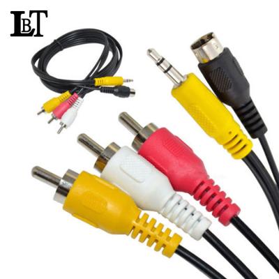 China COMPUTER S-Video adapter and 3.5mm audio to composite video and RCA audio and video L/R cables for sale