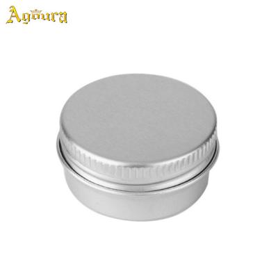 China Biodegradable Custom Aluminum Round Tin Box Container Bottle With Screw Thread Lid for sale