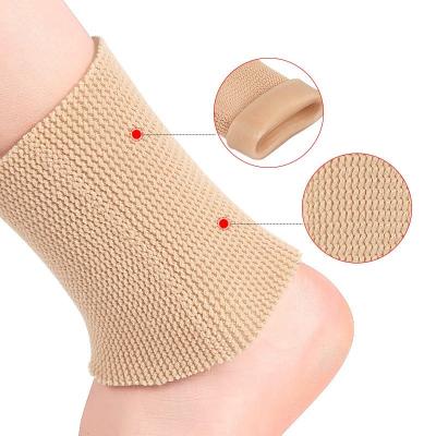 China Waterproof Compression Knitted Spandex Time Piece Nylon Color Feature Protective Ankle Support Ankle Sleeve Foot Brace Sports for sale