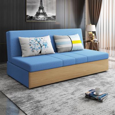 China Universal Foldable Space Saving Sofa Bed Fabric Folding Chair Sleeper Living Room Metal Frame Sofa Bed for sale