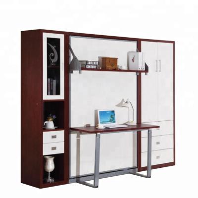 China High Quality Modern Space Saving Furniture Wall Bed Murphy Bed With Desk Computer Table And Shelf for sale