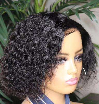 China Wholesale Factory Price Straight Hair Lace Front Wig Cuticle Aligned Unprocessed Brazilian Curly Hair Water Wave 13*4&4*4 Curly for sale