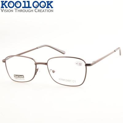 China 20 years experience on eyewear wholesales slim metal reading glass china factory for sale