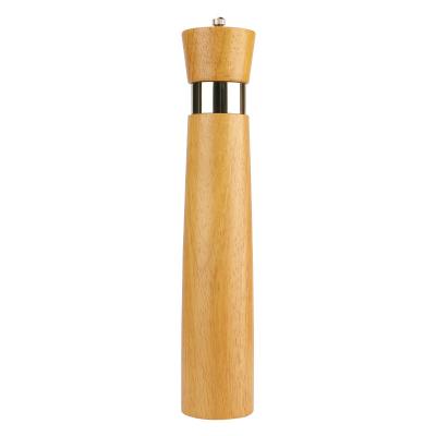 China New Customized Viable Pepper Grinder Wood , Popular Manual Wooden Pepper Grinder for sale