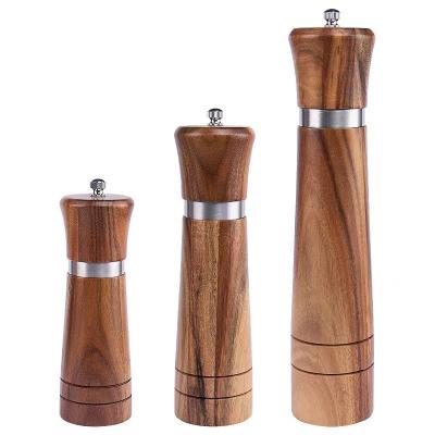 China Best Viable Selling Seasoning Pepper Grinder Salt Mill Kitchen Tool Seasoning Bottle For Solid Spices for sale