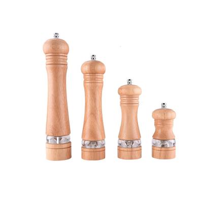 China Sustainable Mini Grinder Set Pepper Mill Salt And Pepper Mill Made Of Bamboo for sale