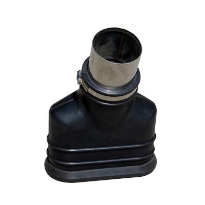 China Hot Selling Rubber Products High Temperature Resistance Exhaust Mouth Rubber Flat Nozzle for sale