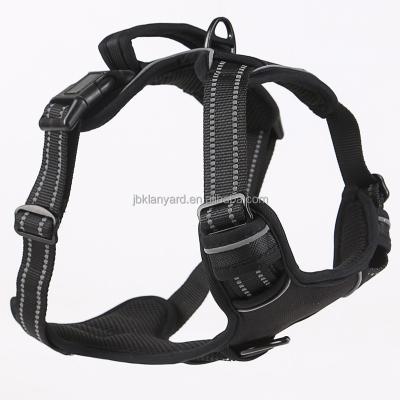 China RTS Classic DETACHED Dog Harness Innovative Soft Nylon Padded Pet Mesh No Pull Custom Design Breathable Harness for sale