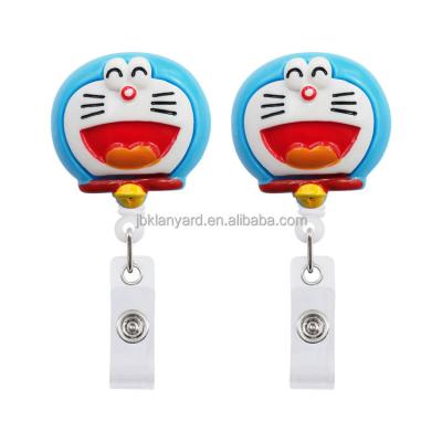 China Custom ID Card Badge Holder Resin Cartoon With Reel Key Chain Reel Yoyo Badge Reel Holder ID Card Doctor Nurse Student ID Card badge for sale