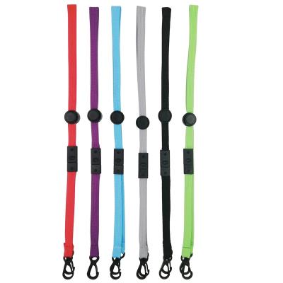 China Fashiontable Amazon Hot Selling Colorful Masking Lanyard with Loose Clips and Plastic Double Hook Face Masking for sale