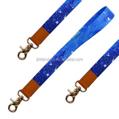 China Factory Manufacturer Custom Print Short Wristband Phone Card Holder Leather PU Eco-friendly Lanyard With Logo for sale