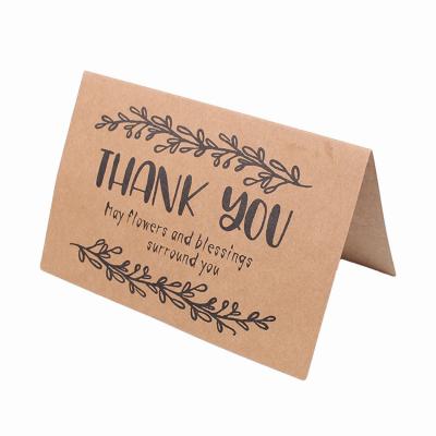 China Wholesale Europe Kraft Paper Card Thank You Card With Small Business Envelope for sale