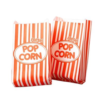 China Custom Paper Pouch Recycled Materials Food Popcorn Eco Friendly Biodegradable Paper Bags for sale