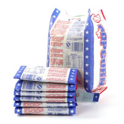 China Recycled materials food paper eco microwave popcorn biodegradable paper bags with reflective film for sale