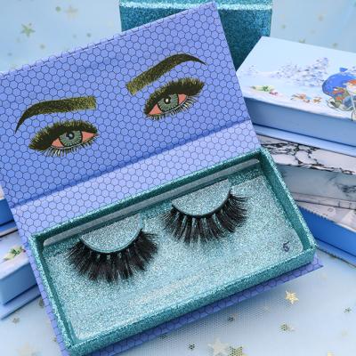 China Irregular eyelashes are natural 3d box private label 3d silk eyelashes available wholesale custom false eyelashes for sale