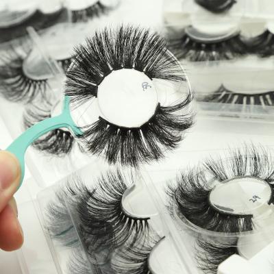 China 25-30 Times Mink Eyelashes 5D Mink Eyelashes Custom lashbox Vendor 25mm Mink Eyelash Packaging for sale