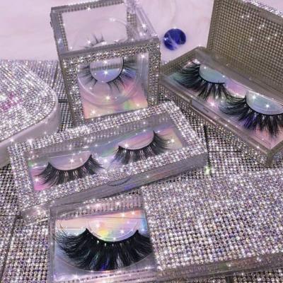 China 25mm Long Mink Eyelashes 3d Mink Eyelashes Full Strip Lashes Natural Sellers High Quality Natural Fluffy Mink Lashes Wholesale for sale