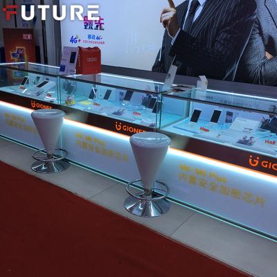 China Modern Designed Cell Phone Accessories Customized Store Optical Cell Phone Interior Decoration Store Showcases Cabinet Display Counter for sale