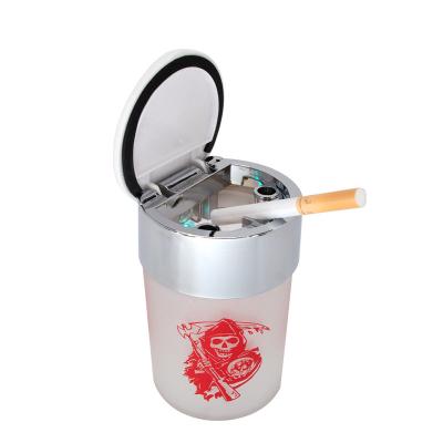 China Hot Selling Customized Novelty Car Ashtray Smell Proof Glass Smoking Smoking Cup Ashtray For Smoking for sale