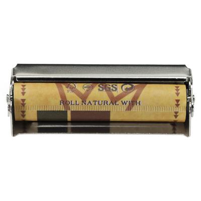 China Hot Sale Metal 78mm Manual Tobacco Rolling Machine Cloth Portable Cigarette Rolling Machine For Smoke Shop for sale