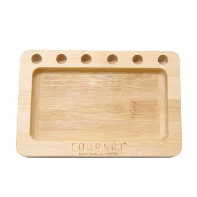 China Wholesale Biodegradable Fiber Rolling Tray Bamboo Wooden Custom Tobacco Rolling Smoking Factory Cigarette Rolling Tray For Smoking Accessories for sale