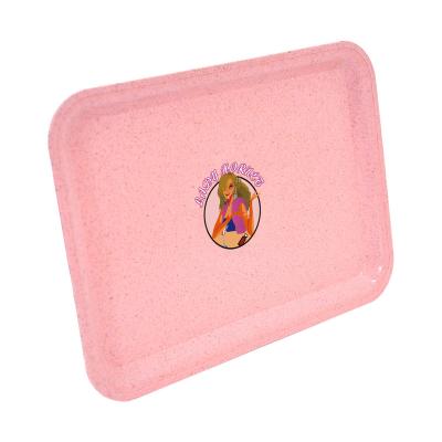 China Cigarette Ladyhornet Rolling Design New Eco-Friendly Degradable Herb Tobacco Rolling Service Tray for Smoking for sale