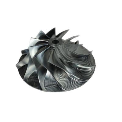 China Aluminum/Steel Electronic/Industry Prototype 5 Axis CNC Fast Machining Precision Impeller Turbocharger Impeller Impeller for sale